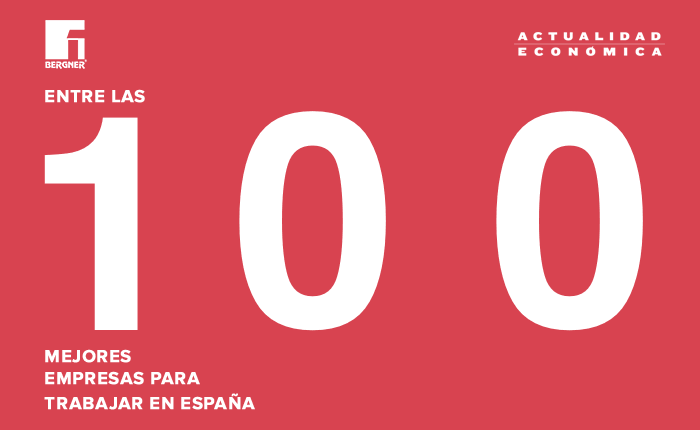 Bergner Europe among the 100 best companies to work in Spain in 2022